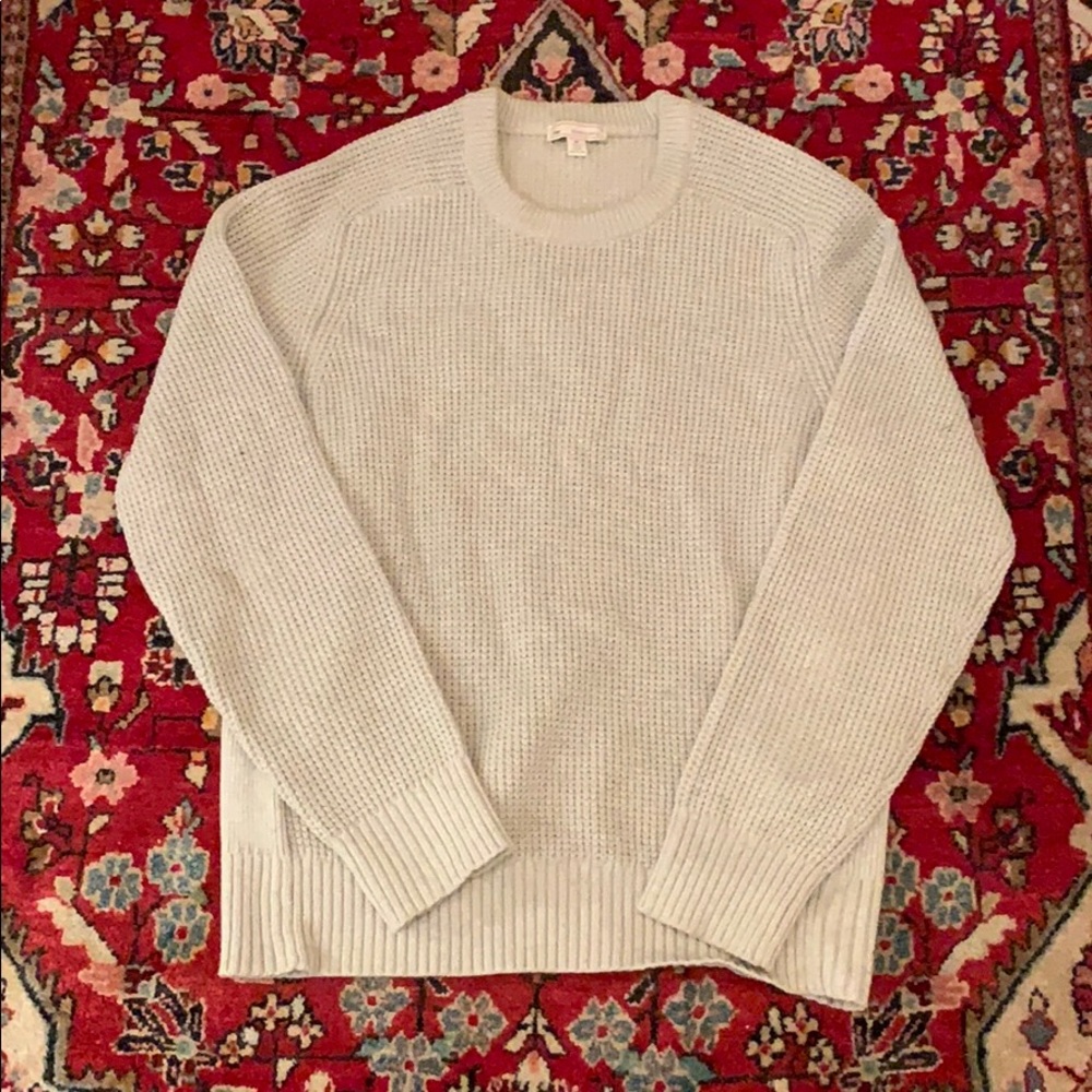 GAP 100% Cotton Heavy Gauge Sweater Light Grey M